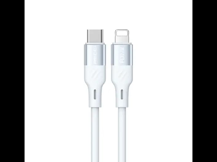 Recci RS22CL PD 27w Type-C To Lightning 150cm Cable White -03 Month Warranty (2)