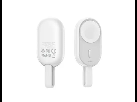 Wiwu Wi-M20 2-in-1 Watch Charger White - Pocket-size , Compact design with a hook , Combined with large-capacity power bank with 6 months warranty (3)