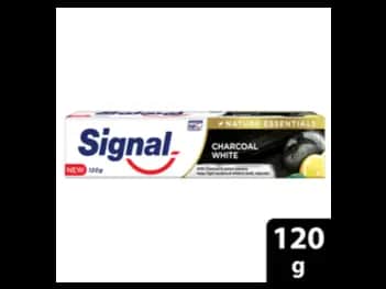 Signal Charcoal White Toothpaste 120g - infused with Charcoal and Lemon Essence