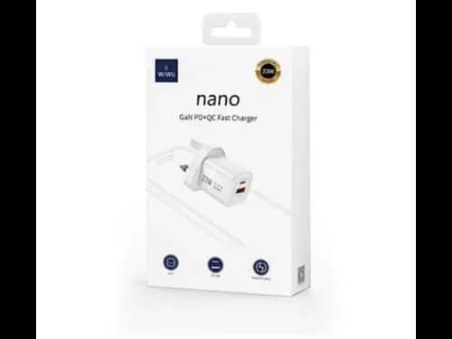 Wiwu WI-U008 33W Gan PD QC 3 Pin White - Efficient Charging Technology , Versatile Compatibility and Connectivity , Safety First, Always with Safety First, Always (3)