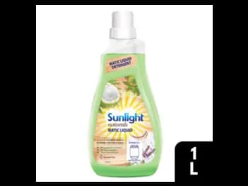 Sunlight Naturals Matic Detergent Liquid 1L - with Quick Dissolution, leaving no residue