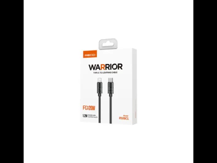 RECCI RS08CL PD 20W ALUMINUM ALLOY BRAIDED FAST CHARGING CABLE 1.2M - GREY (3)
