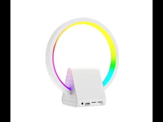 Wiwu Wi-W021 Syscan Wireless Charging Ambient Speaker 15W - USB C charging port, With 6 LED light with 6 Month Warranty (3)