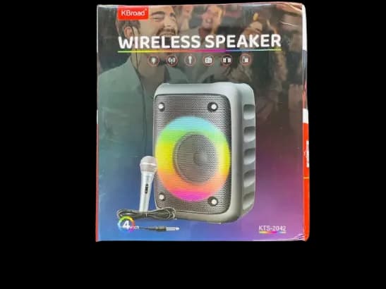 KTS 2042 Portable Bluetooth Speaker with mic - Black