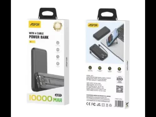 Aspor A371 10000mAH Power Bank Black with 3 months warranty (5)