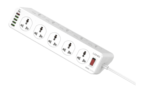 LDNIO SC10610 20W 6-Port USB Charger Power Strip (UK Plug) - White (4)