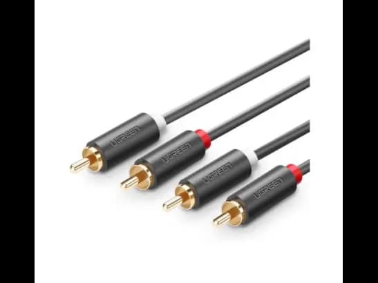 Ugreen 10520 2RCA Male To 2RCA Male Cable 5m – Black (3)