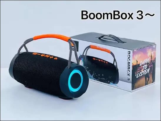 Boombo x3 PRO Bluetooth speakers extra bass with built-in amplifier portable sound box portable speaker - Black (2)