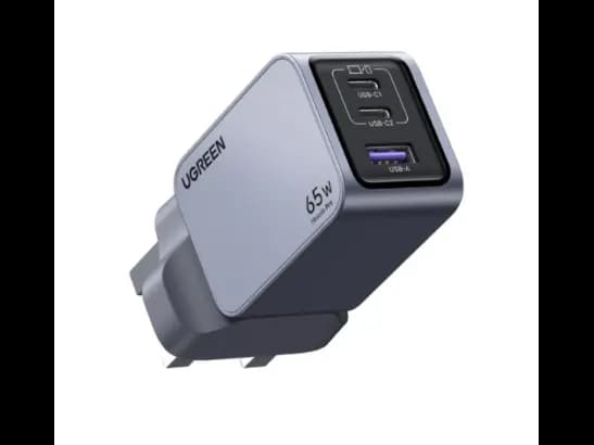 Ugreen 25872 Nexode Pro X755 65W PD GaN Fast Charger (2C1A) with 100W USB-C to USB-C Cable - Grey (3)