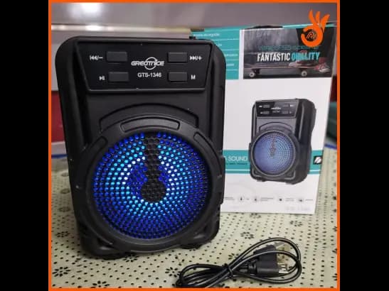 GTS 1346 Wireless Speaker High Quality - Black (3)