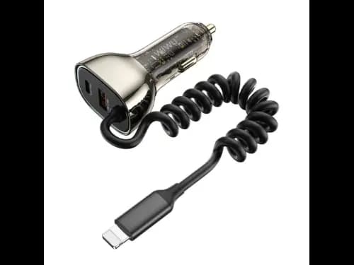 Wiwu Wi-QC019 90w Geek Car Lightning Cable Charger with 6 months warranty (4)