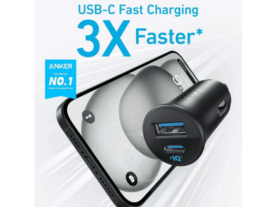 Anker Ultra-Compact Dual-Port Car Charger 30W - Black (3)