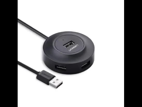 Ugreen 20277 4-port Usb 2.0 Hub 480mbps - Black