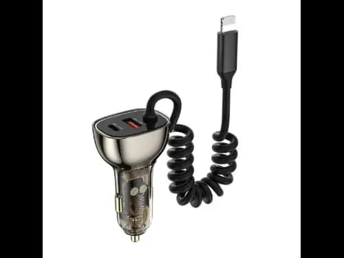 Wiwu Wi-QC019 90w Geek Car Lightning Cable Charger with 6 months warranty (3)