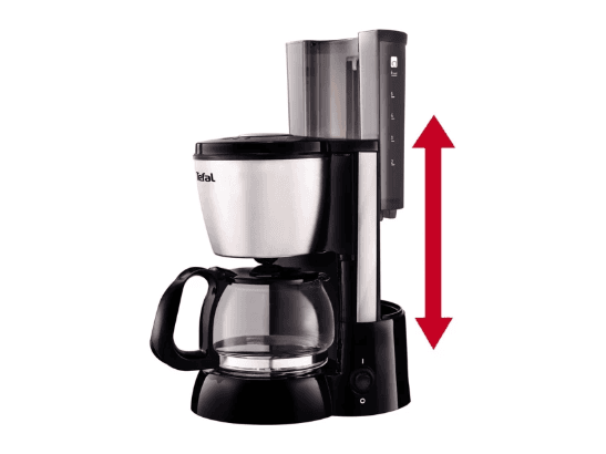 Tefal Compact Apprecia Coffee Maker - 0.6 Liters, 6-Cup, 600W, Metallic Grey (TF-CM-APR737) (5)