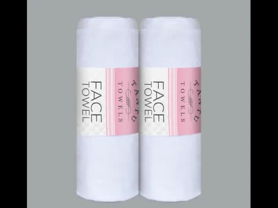 Tantu Face Towel – White Size (20"x40") (3)