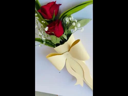 2 Red Rose Flower Bouquet for Valentines