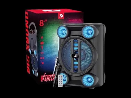 KTS-1765 8 Inch Bluetooth Speaker with Microphone