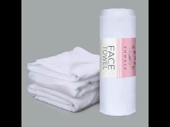 Tantu Face Towel – White Size (20"x40")