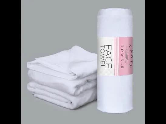 Tantu Face Towel – White Size (20"x40")