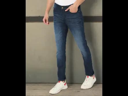 Men Lightly Washed Low-Rise Slim Fit Jeans