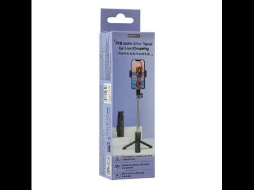 Remax P16 Selfie Stick Tripod For Live Streaming Black (5)