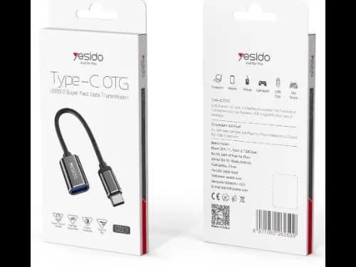 YESIDO Type-C OTG USB 2.0 Super Fast Data Transmission GS01 - Black (2)