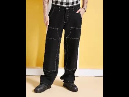 Men Light-Wash Relaxed Fit Jeans