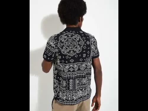 URB_N Men Slim Fit Bandana Printed Polo T-Shirt (2)