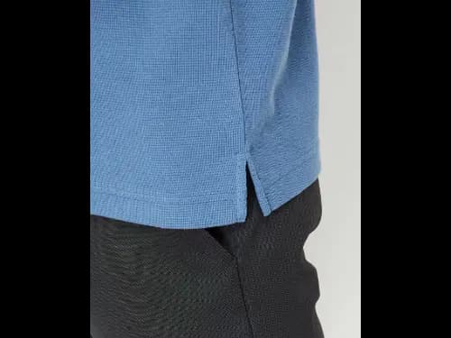 Men Regular Fit Blue Polo T-Shirt (4)