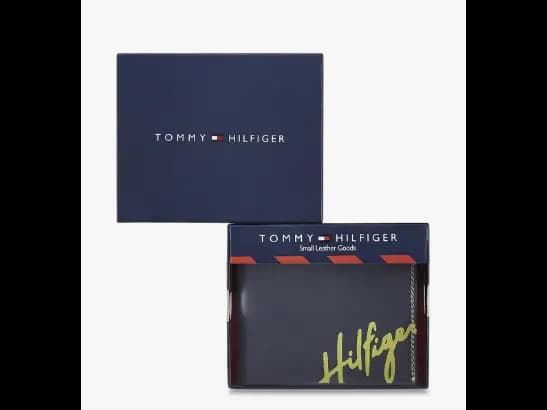 Brand Print Leather Bi-Fold Wallet (2)
