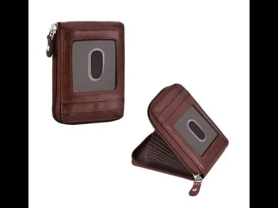Card Holder with Zip Closure
