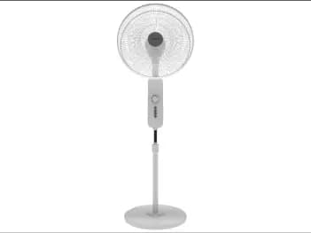 Abans Arctic White Stand Fan - Rust Free