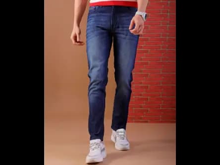 Men Lightly Washed Low-Rise Slim Fit Jeans (2)