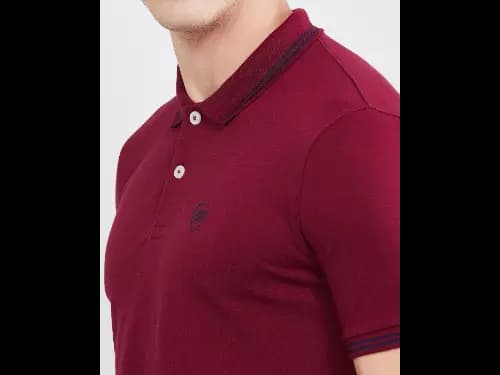 Men Slim Fit Polo T-Shirt with Contrast Tipping (3)