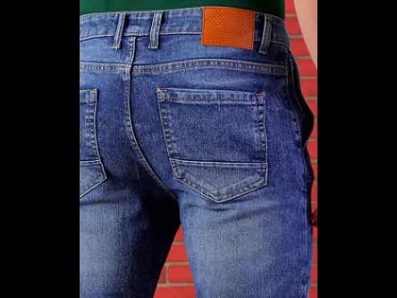 Lightly Distressed Slim Fit Jeans (4)