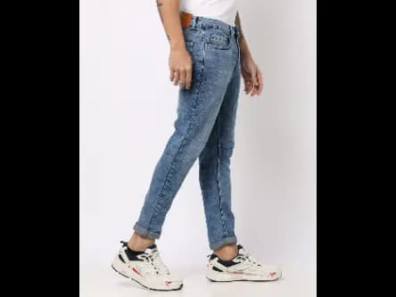 Heavily Washed Relaxed Fit Jeans (2)