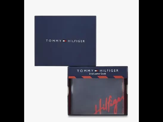 Brand Print Leather Bi-Fold Wallet (2)