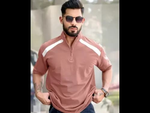 Oversized Henley T-Shirt