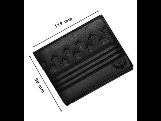 Embossed Genuine Leather Bi-Fold Wallet (2)