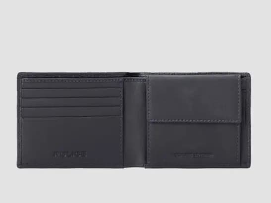 Checked Leather Bi-Fold Wallet (2)