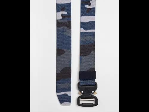 Men Camouflage Print Webbed Wide Belt (4)