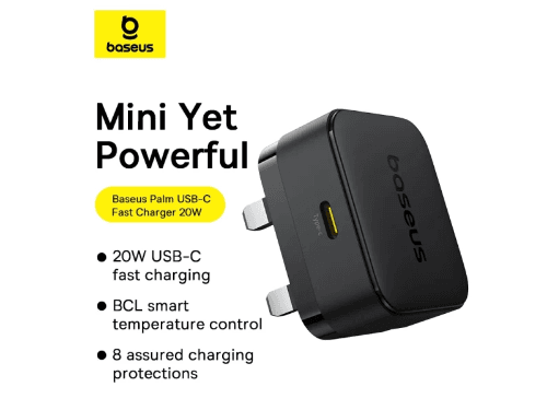 Baseus 20W Palm Fast Charger Type C UK Pin - P1011160C113-00 (6)