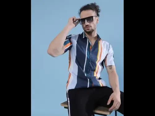 Men Striped Regular Fit Shirt