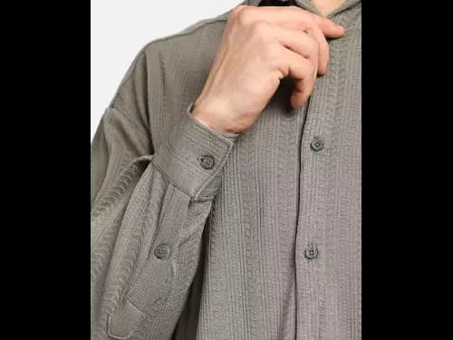 Men Regular Fit Shirt with Spread Collar (3)