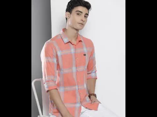 Checked Shirt with Patch Pocket