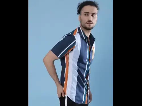 Men Striped Regular Fit Shirt (3)