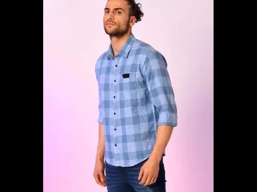 Checked Shirt with Patch Pocket