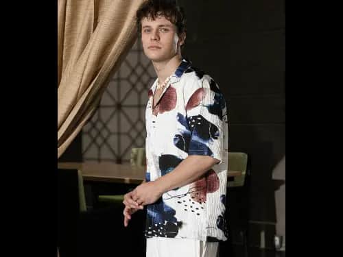 Men Printed Oversized Fit Shirt