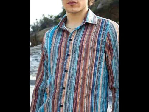 Men Stripes Regular Fit Shirt (2)